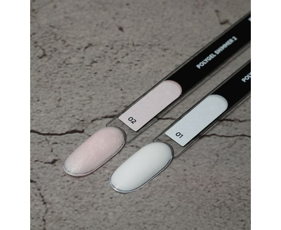 Изображение 3 Nails of the Day Polygel shimmer 02 — Полигель нежно-розовый с шиммером мелкозернистый, 30 мг, Объем (мл, г): 30, Вариант: 02