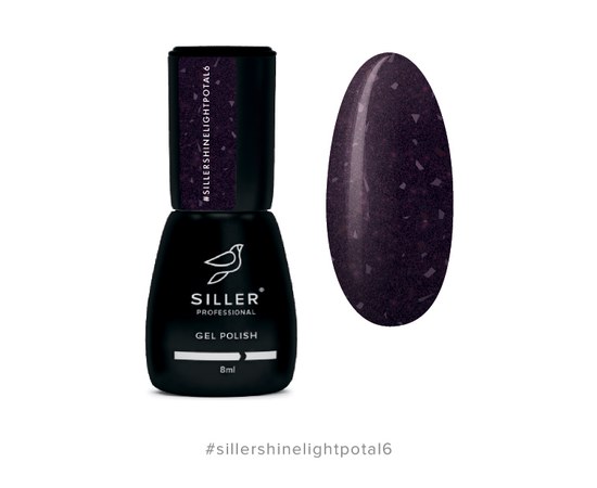 Зображення  Світловідбиваючий гель лак з поталлю Siller Shine Light POTAL gel polish 8 мл, № 006, Об'єм (мл, г): 8, Цвет №: 006