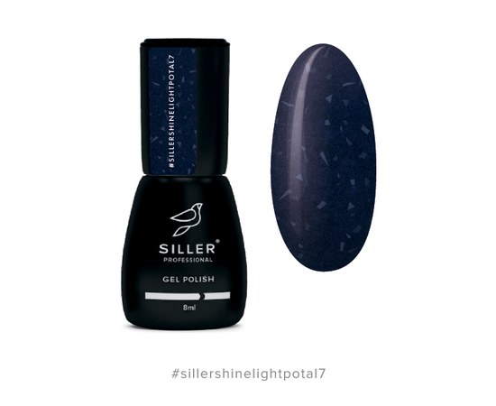 Зображення  Світловідбиваючий гель лак з поталлю Siller Shine Light POTAL gel polish 8 мл, № 007, Об'єм (мл, г): 8, Цвет №: 007