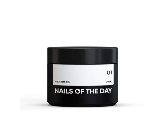 Изображение  Nails of the Day Premium gel 01 - milky building gel, 30 ml, Volume (ml, g): 30, Color No.: 1