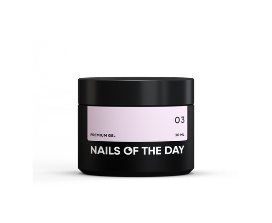 Зображення  Nails of the Day Premium gel 03 - молочно-рожевий френч будівельний гель, 30 мл, Об'єм (мл, г): 30, Цвет №: 03