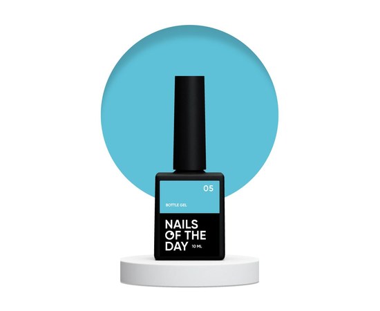 Зображення  Nails of the Day Bottle gel 05 – надміцний гель (небесний голубий), 10 мл, Об'єм (мл, г): 10, Цвет №: 05