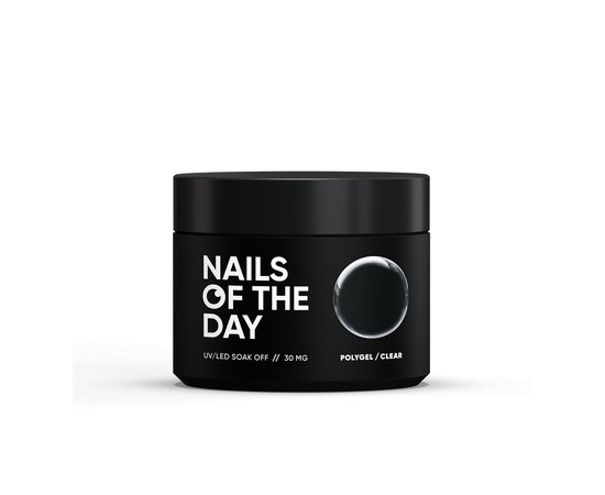 Зображення  Nails of the Day Polygel clear — Полігель прозорий дрібнозернистий, 30 мг