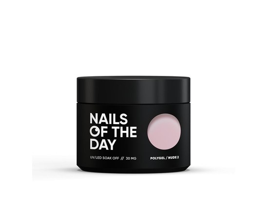 Изображение  Nails of the Day Polygel nude 02 — Полигель нежный нюд мелкозернистый, 30 мг