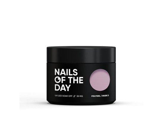 Изображение  Nails of the Day Polygel nude 03 — Полигель бледно-розовый мелкозернистый, 30 мг