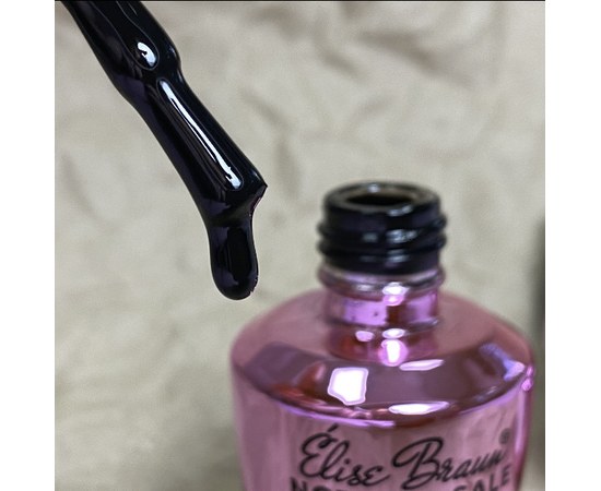 Изображение  Base for gel polish Elise Braun Black Rubber Base 10 ml