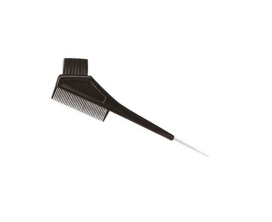 Изображение  Кисточка для краски, черная, с гребешком и крючком Hairway 26029