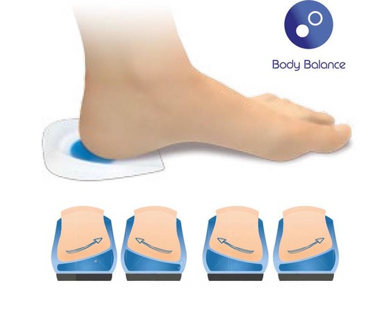 Изображение  Heel pad corrective inclination of the foot in or out with a soft zone - pair L, Fresco F-00037-12B, Size: L