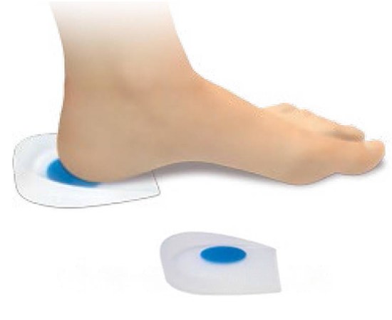 Изображение  Comfortable heel pad, bowl with lateral soft zone for heel spurs - pair M, Fresco F-00037-05B, Size: M