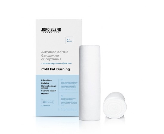 Зображення  Антицелюлітне бандажне обгортання з охолоджуючим ефектом Cold Fat Burning Joko Blend