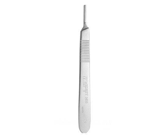 Изображение  Flat handle for scalpel, standard No. 3, 125 mm, Medesy 3633