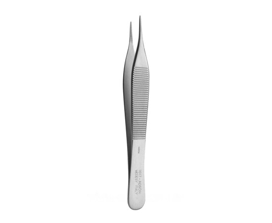 Изображение  Straight pointed tweezers with a notch, Medesy 1017