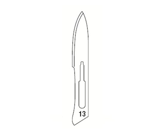 Изображение  Blades for scalpel No. 13 with fastening standard No. 3, pack./100 pcs., Schreiber 3635/13
