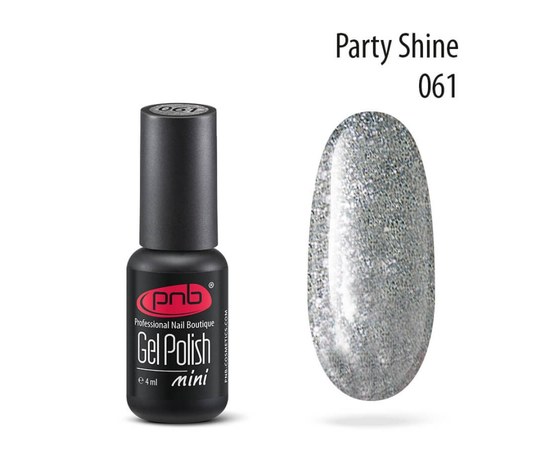 Изображение  Gel polish for nails PNB Gel Polish 4 ml, № 061, Volume (ml, g): 4, Color No.: 61