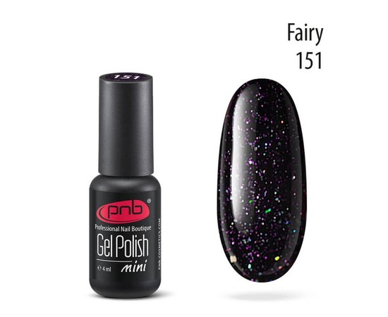 Изображение  Gel polish for nails PNB Gel Polish 4 ml, № 151, Volume (ml, g): 4, Color No.: 151