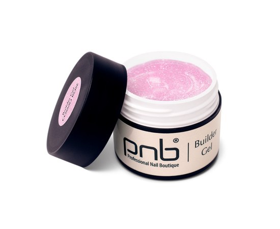 Изображение  Reflective nail gel PNB Builder Gel Cosmo 5 ml, Rose, Volume (ml, g): 5, Color No.: 1