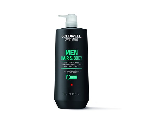 Изображение  Shampoo Goldwell Dualsenses MEN for hair and body 1l, Volume (ml, g): 1000
