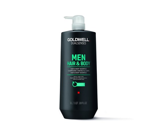 Зображення  Шампунь Goldwell Dualsenses MEN для волосся та тіла 1 л, Об'єм (мл, г): 1000