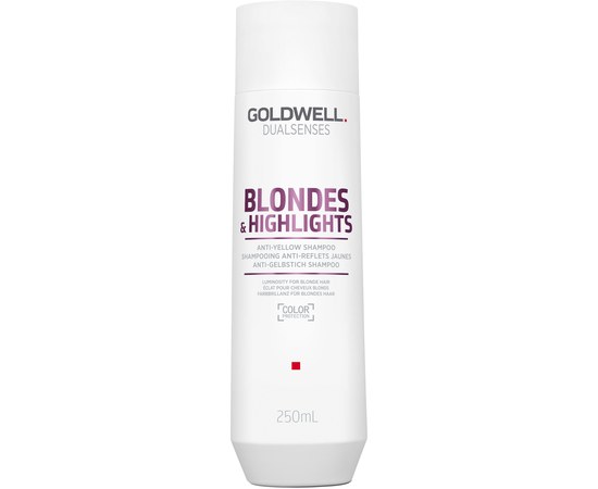 Изображение  Shampoo Goldwell Dualsenses Blondes&Highlights anti-yellowing for bleached hair 250 ml, Volume (ml, g): 250