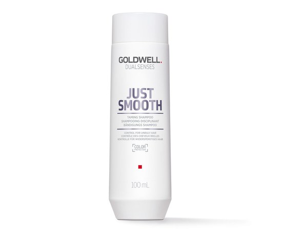 Изображение  Shampoo Goldwell Dualsenses Just Smooth smoothing for unruly hair 100 ml, Volume (ml, g): 100