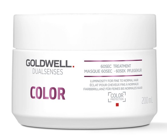 Зображення  Маска Goldwell Dualsenses Color 60 сек. для тонкого фарбованого волосся 200 мл, Об'єм (мл, г): 200