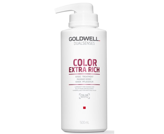 Изображение  Mask Goldwell Dualsenses Color Extra Rich 60 sec. intensive restoration of dyed hair 500 ml