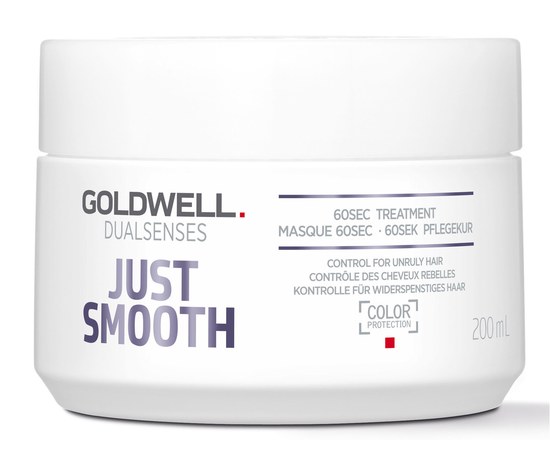 Изображение  Goldwell Dualsenses Just Smooth Mask 60 sec. smoothing for unruly hair 200 ml, Volume (ml, g): 200