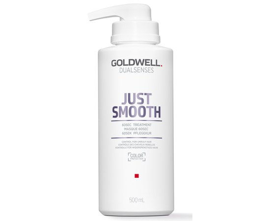 Изображение  Goldwell Dualsenses Just Smooth Mask 60 sec. smoothing for unruly hair 500 ml, Volume (ml, g): 500