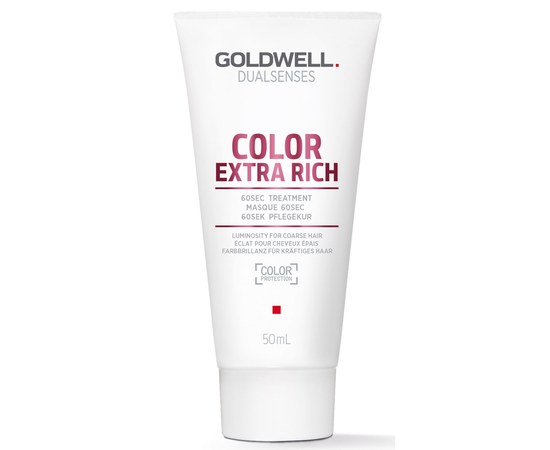 Зображення  Маска Goldwell Dualsenses Color Extra Rich 60 сек. для товстого та пористого фарбованого волосся 50 мл, Об'єм (мл, г): 50