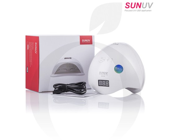 Зображення  Лампа для манікюру SUNUV SUN 5 SE UV+LED Smart 2.0 36 Вт, білий