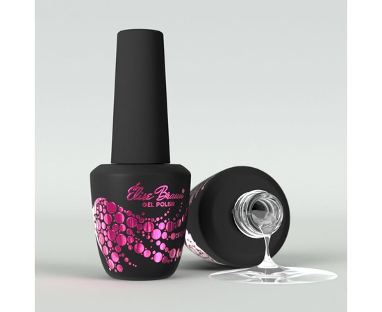 Изображение  Top for gel polish without a sticky layer (without UV) Elise Braun Top No Wipe No UV 10 ml, Volume (ml, g): 10