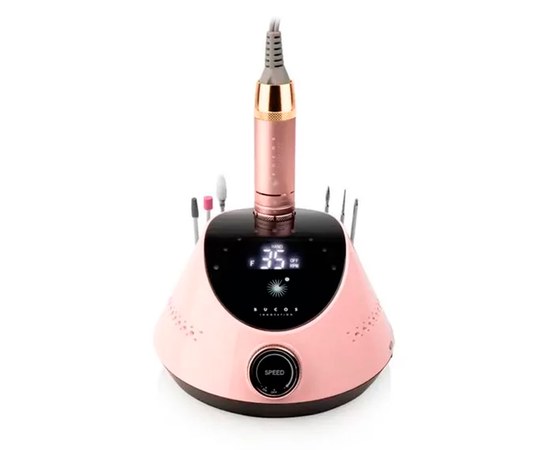 Изображение 3 Фрезер для маникюра BUCOS Nail Drill X2 PRO 65W/35000, BLUSH PINK, Вариант: Розовый