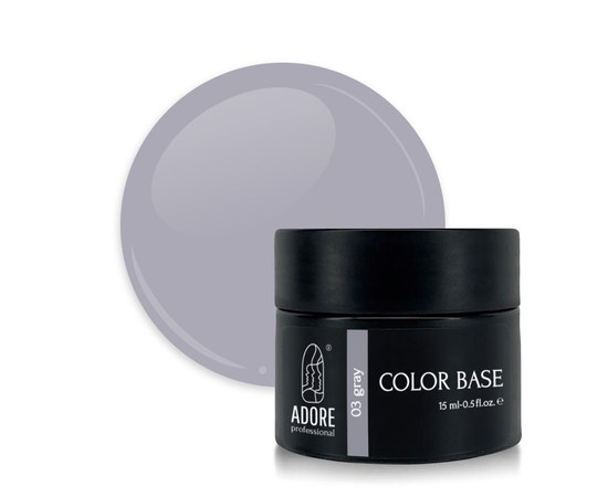 Изображение  Color base ADORE prof. Color Base 15 ml №03 - gray, Volume (ml, g): 15, Color No.: 3