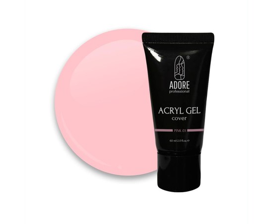 Изображение  Camouflage acrylic gel ADORE prof. Acryl Gel 60 ml №03 - pink, Volume (ml, g): 60, Color No.: 3