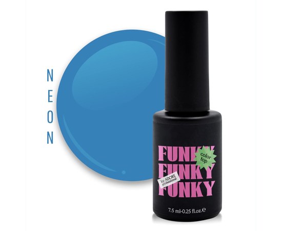 Изображение  Stained glass top ADORE prof. Funky Color Top 7.5 ml №04 - funky cool, Volume (ml, g): 45053, Color No.: 4