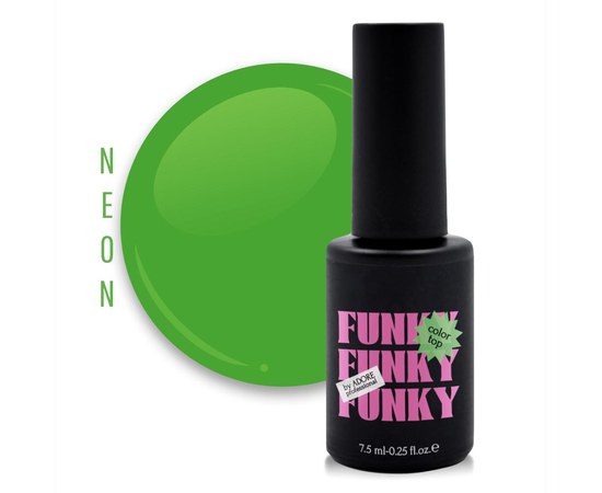Изображение  Stained glass top ADORE prof. Funky Color Top 7.5 ml №06 - funky fresh, Volume (ml, g): 45053, Color No.: 6