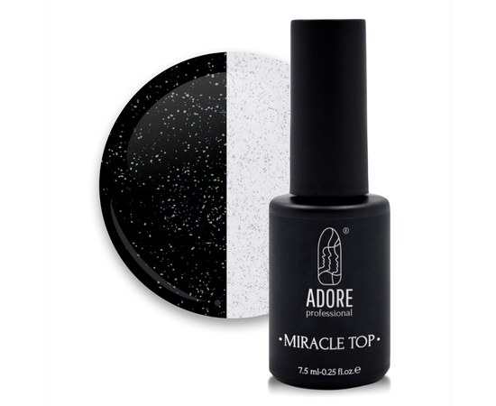Изображение  Glitter Gel Polish Top ADORE prof. Miracle Top 7.5 ml №05 - holographic shimmer, Volume (ml, g): 45053, Color No.: 5