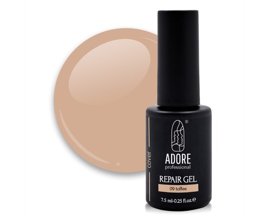 Изображение  Camouflage gel for strengthening nails ADORE prof. 7.5 ml №09 - toffee, Volume (ml, g): 45053, Color No.: 9