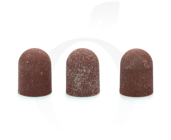 Изображение  Emery cap for manicure brown 240 grit 1 pc, 13 mm