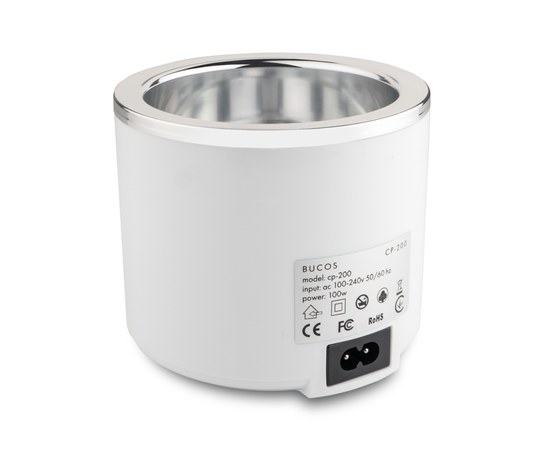 Изображение 3 Воскоплав баночный BUCOS CP-200 WHITE для воска в гранулах и таблетках на 100W и 200 мл
