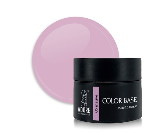 Изображение  Color base ADORE prof. Color Base 15 ml №05 - mauve, Volume (ml, g): 15, Color No.: 5
