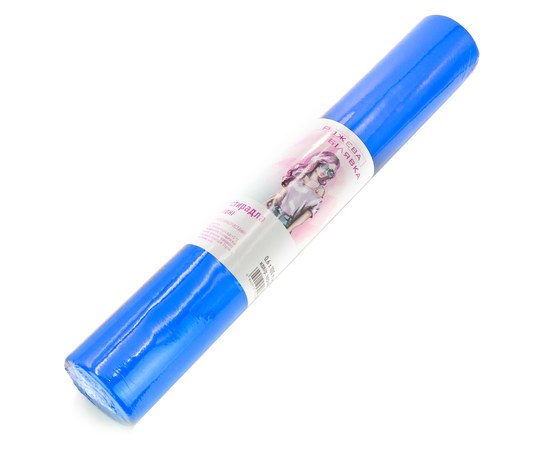 Изображение  Простыни Розовая Блондинка™ 0,6х100 м (1 рул) голубой, Размер простыни: 60 см * 100 м, Цвет: Синий