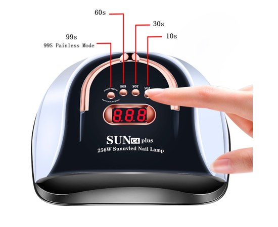 Изображение 3 Лампа для ногтей и шеллака SUN С4 Plus UV+LED 256 Вт, Белая