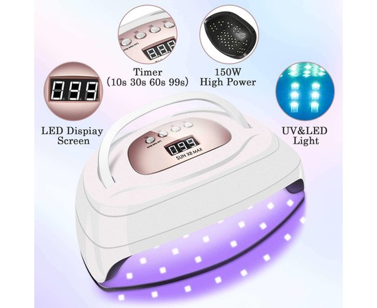 Изображение 5 Лампа для ногтей и шеллака SUN X8 Max UV+LED 150 Вт