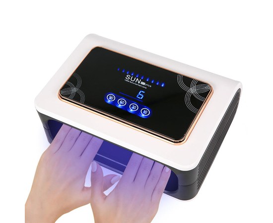 Зображення 7 Лампа для нігтів та шелаку SUN С2 Plus UV+LED 150 Вт, Золото