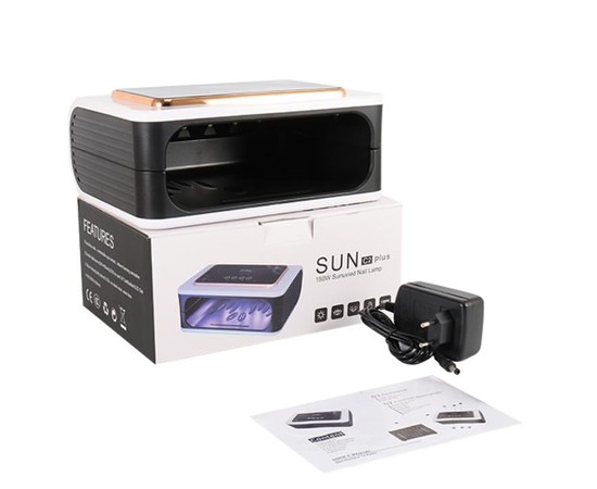 Зображення 3 Лампа для нігтів та шелаку SUN С2 Plus UV+LED 150 Вт, Золото