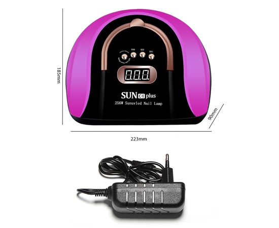 Изображение 9 Lamp for nails and shellac SUN С4 Plus UV+LED 256 W, Purple