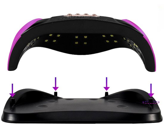 Изображение 8 Lamp for nails and shellac SUN С4 Plus UV+LED 256 W, Purple