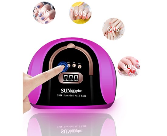 Изображение 6 Lamp for nails and shellac SUN С4 Plus UV+LED 256 W, Purple