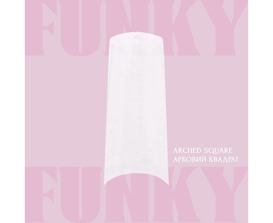 Изображение 2 Gel extension tips ADORE prof. Funky Gel Nail Tips 240pcs - arqued square | extra long